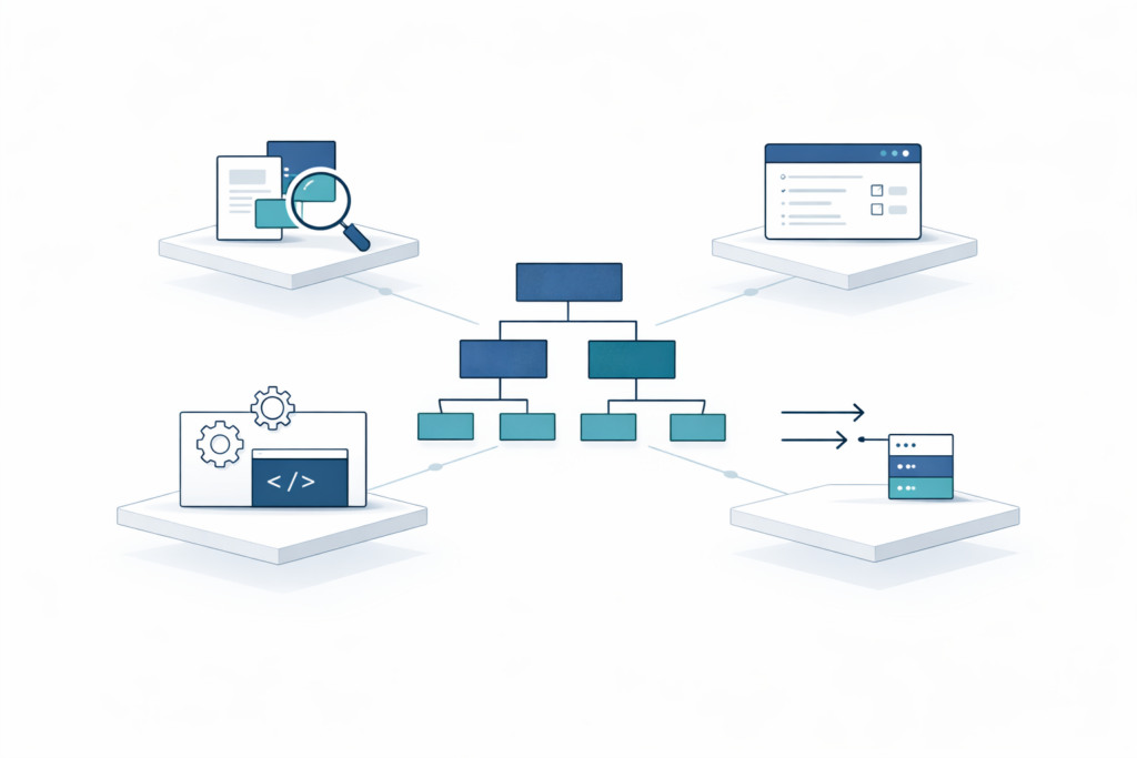 Projektablauf Relaunch als Grafik