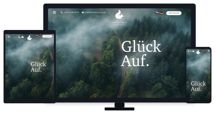 Hotel Erlebnis Wald Website Mock up 7