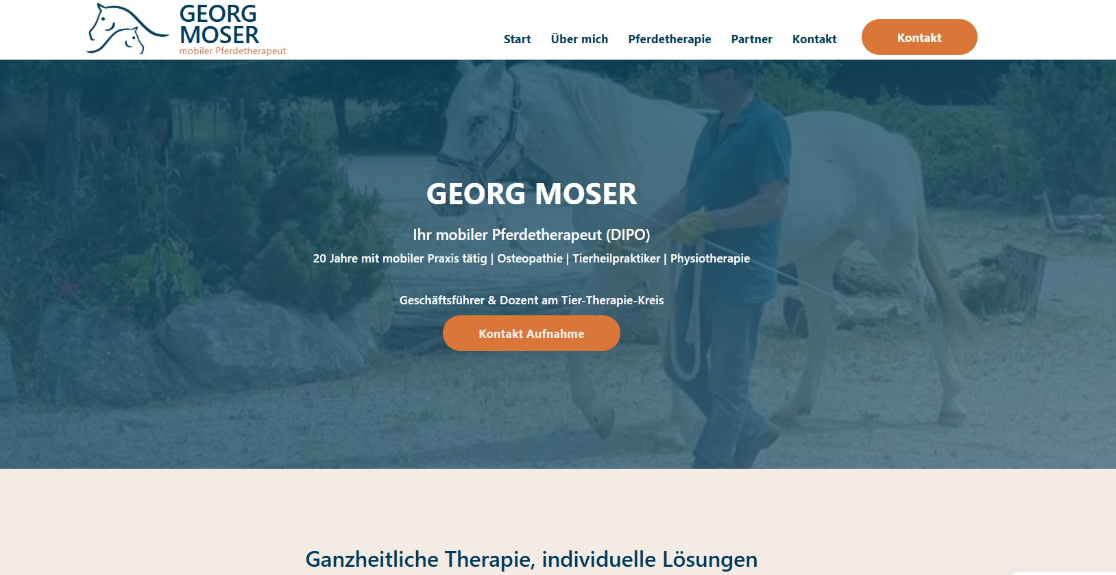 pferdetherapie Startseite Screen